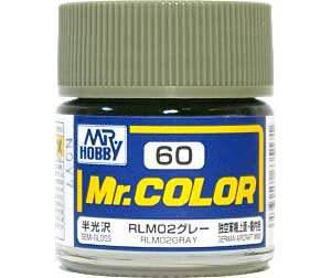 RLM02 グレー (半光沢） (C-60） 塗料 (GSIクレオス Mr.カラー No.C-060) 商品画像