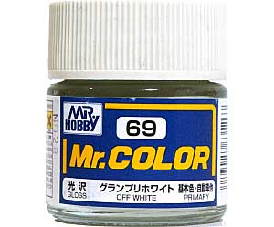 グランプリホワイト (光沢） (C-69） 塗料 (GSIクレオス Mr.カラー No.C-069) 商品画像