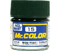 GSIクレオス Mr.カラー 暗緑色 (中島系） (半光沢） (C-15）