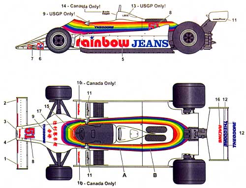 ウイリアムズ FW07 THEODORE RACING 1980 デカール (スタジオ27 F-1 オリジナルデカール No.DC579C) 商品画像_2