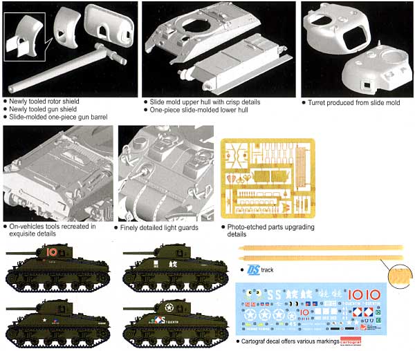 M4A4 シャーマン プラモデル (ドラゴン 1/72 アーマー シリーズ No.7311) 商品画像_1