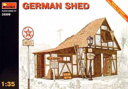 ドイツの小屋 プラモデル (ミニアート 1/35 ビルディング＆アクセサリー シリーズ No.35509) 商品画像