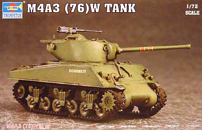 M4A3(76）W シャーマン プラモデル (トランペッター 1/72 AFVシリーズ No.07226) 商品画像