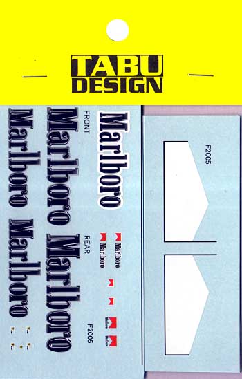 F2005 タバコデカール デカール (タブデザイン 1/20 オリジナルデカール No.TABU-20021) 商品画像