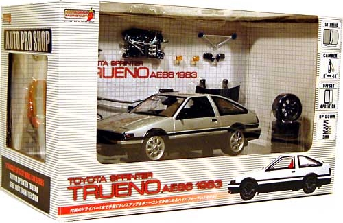 スプリンター トレノ AE86 シルバーバージョン ミニカー (ホットワークスレーシングファクトリー 1/24 オート プロ ショップ （AUTO PRP SHOP） No.24015S) 商品画像