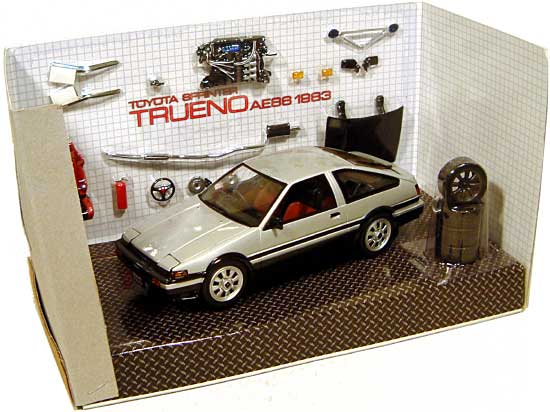 スプリンター トレノ AE86 シルバーバージョン ミニカー (ホットワークスレーシングファクトリー 1/24 オート プロ ショップ （AUTO PRP SHOP） No.24015S) 商品画像_2