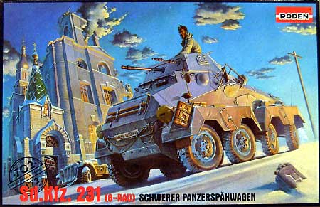 ドイツ Sd.Kfz.231 8輪装甲車 プラモデル (ローデン 1/72 AFV MODEL KIT No.072T702) 商品画像