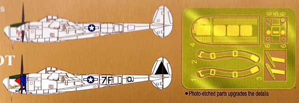 P-38J ライトニング ドループスヌート プラモデル (ドラゴン 1/72 Golden Wings Series No.5030) 商品画像_1