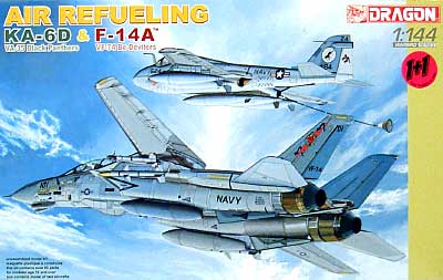 KA-6D タンカー & F-14A トムキャット 空中給油 (2機セット） プラモデル (ドラゴン 1/144 ウォーバーズ （プラキット） No.4595) 商品画像