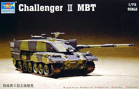 イギリス陸軍 チャレンジャー2 プラモデル (トランペッター 1/72 AFVシリーズ No.07214) 商品画像