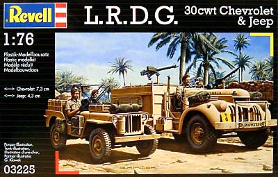 L.R.D.G. 30cwtシボレー & ジープ プラモデル (レベル 1/76 ミリタリー No.03225) 商品画像