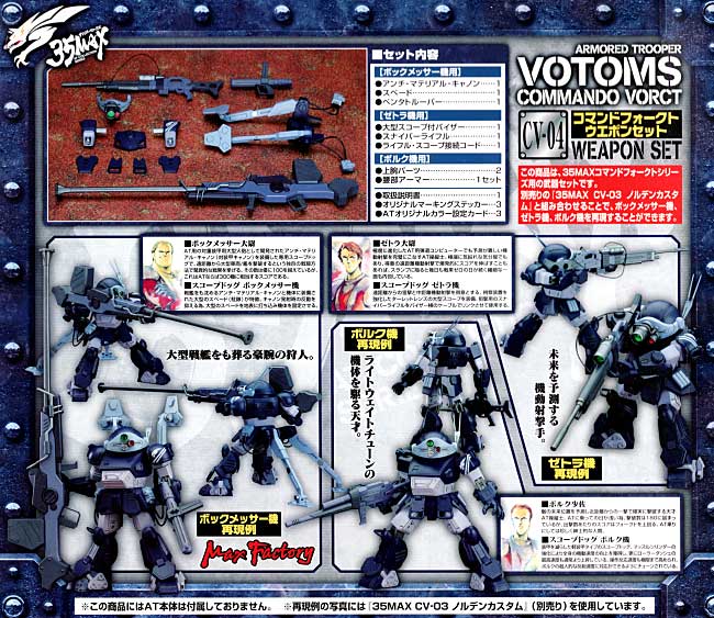 コマンドフォークト ウエポンセット 完成品フィギュア (マックスファクトリー 35MAX AT-COLLECTION SERIES No.CV-004) 商品画像_1