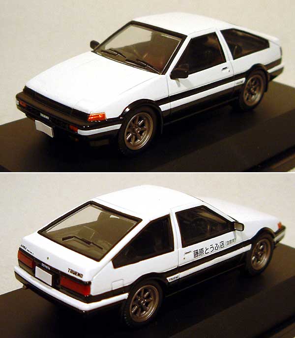 スプリンタートレノ (AE86） 1600GT APEX 1983年前期型 藤原拓海仕様 ミニカー (フジミ 1/43 頭文字D ダイキャストミニカー No.151946) 商品画像_1