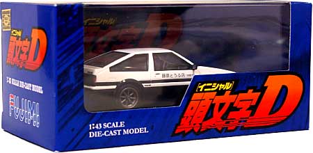 AE86 トレノ カーボンボンネット 藤原拓海仕様 ミニカー (フジミ 1/43 頭文字D ダイキャストミニカー No.151953) 商品画像