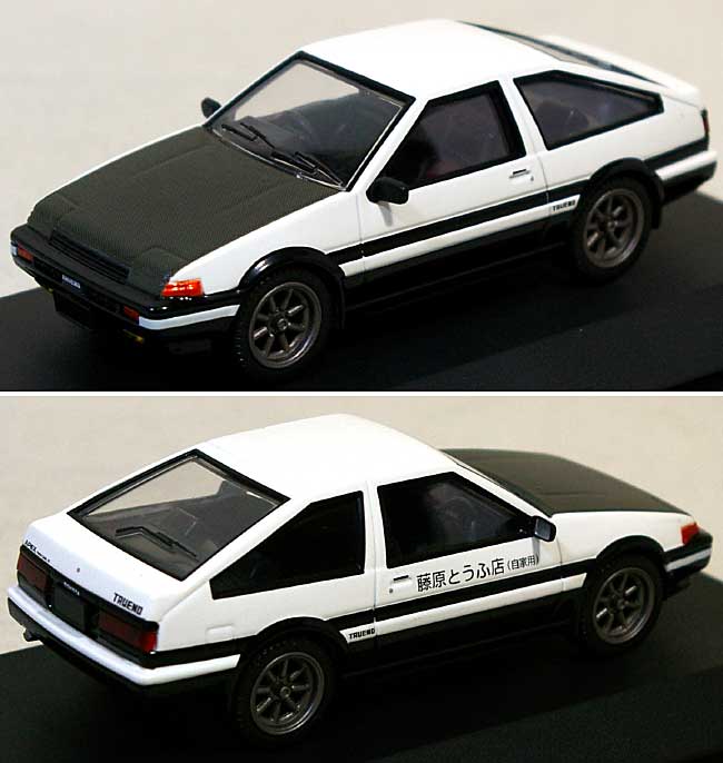 Ae86 トレノ カーボンボンネット 藤原拓海仕様 フジミ ミニカー