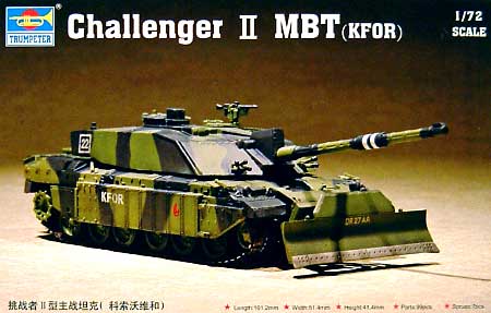チャレンジャー 2 MTB (KFOR) プラモデル (トランペッター 1/72 AFVシリーズ No.07216) 商品画像