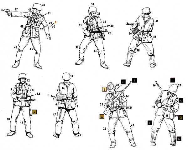 ドイツ軍歩兵 1941-42年 (東部戦線シリーズ No.1) プラモデル (マスターボックス 1/35 ミリタリーミニチュア No.MB3522) 商品画像_2