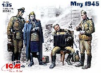ICM 1/35 ミリタリービークル・フィギュア 1945年5月 ソ連兵士4体セット (兵士3体+女性兵士1体）