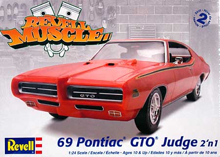 69 ポンティアック GTO judge 2in1 (レベル マッスル） プラモデル (レベル カーモデル No.85-2072) 商品画像