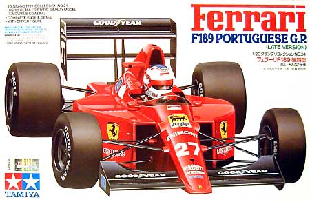 フェラーリ F189 後期型 ポルトガルGP仕様 プラモデル (タミヤ 1/20 グランプリコレクションシリーズ No.024) 商品画像