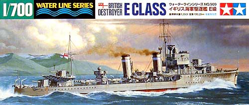 イギリス海軍 駆逐艦 E級 プラモデル (タミヤ 1/700 ウォーターラインシリーズ No.909) 商品画像