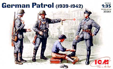 ドイツ パトロール兵 (1939-42） プラモデル (ICM 1/35 ミリタリービークル・フィギュア No.35561) 商品画像