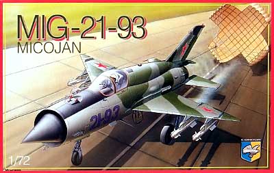 Mig-21-93 フィッシュベッド改修型戦闘機 プラモデル (コンドル 1/72 航空機モデル No.07205) 商品画像