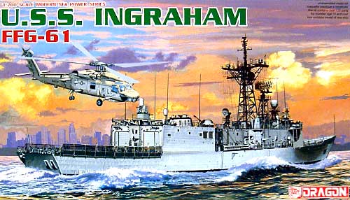 U.S.S. イングラハム FFG-61 プラモデル (ドラゴン 1/700 Modern Sea Power Series No.7068) 商品画像