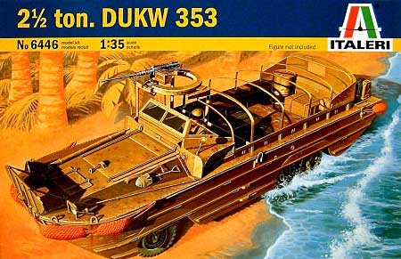 2.5トン DUKW 353 水陸両用トラック プラモデル (イタレリ 1/35 ミリタリーシリーズ No.6446) 商品画像