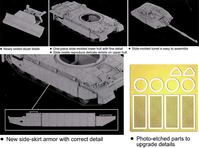 チャレンジャー 2 w/ドーザーブレード プラモデル (ドラゴン 1/72 ARMOR PRO (アーマープロ) No.7285) 商品画像_1