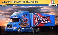 イタレリ 1/24 トラックシリーズ ボルボ VN780 & 50フィート U.S.トレーラー