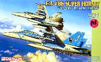 ドラゴン 1/144 ウォーバーズ （プラキット） F/A-18F スーパーホーネット VFA-213 ブラックライオンズ (2機セット）