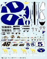 タブデザイン 1/12 デカール ヤマハ YZR-M1 MotoGP 2006 フルスポンサー仕様デカール