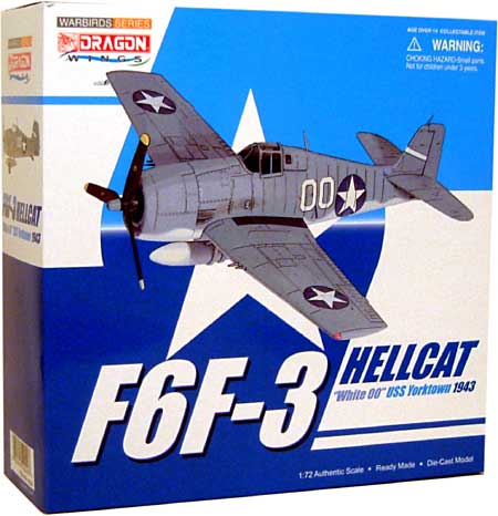 F6F-3 ヘルキャット ホワイト-00 USS ヨークタウン 1943年 完成品 (ドラゴン 1/72 ウォーバーズシリーズ （レシプロ） No.50240) 商品画像