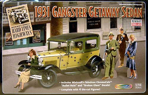 1931 ギャングスター ゲッタウェイ セダン プラモデル (ミニクラフト ハードタイム ハイウェイズ シリーズ （HARDTIME HIGHWAYS） No.MC11229) 商品画像