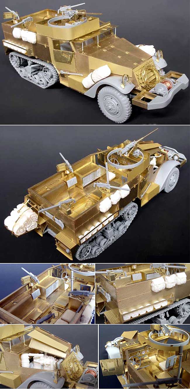 WW2 アメリカ軍 M2/M2A1 ハーフトラック用 エッチング (ライオンロア 1/35 Full Set of SuperDetail-Up Conversion Series No.LAS35002) 商品画像_2