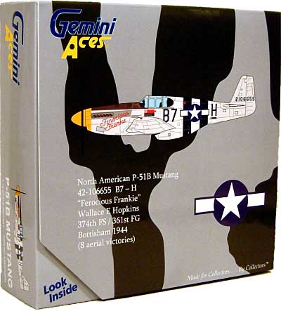 P-51B ムスタング FEROCIOUS FRANKIE 完成品 (ジェミニ ジェット 1/72 ジェミニ エース シリーズ No.GA72005) 商品画像