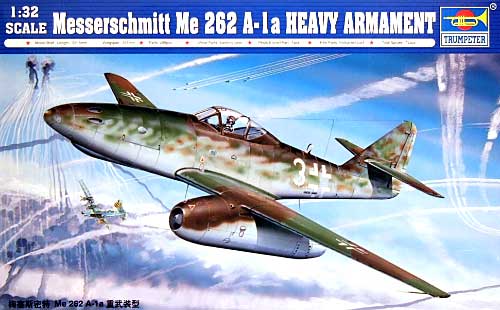 メッサーシュミット Me262A-1a 重武装型 プラモデル (トランペッター 1/32 エアクラフトシリーズ No.02260) 商品画像