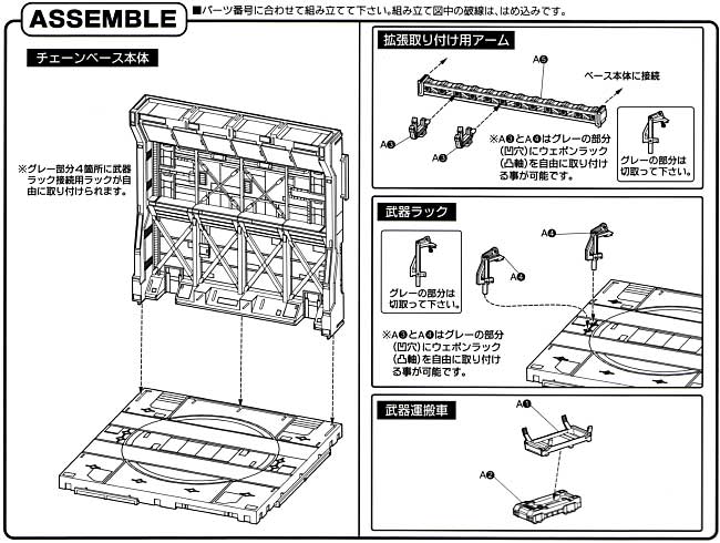 メカニカル・チェーンベース 001 プラモデル (コトブキヤ M.S.G メカニカルベース No.MB009) 商品画像_1