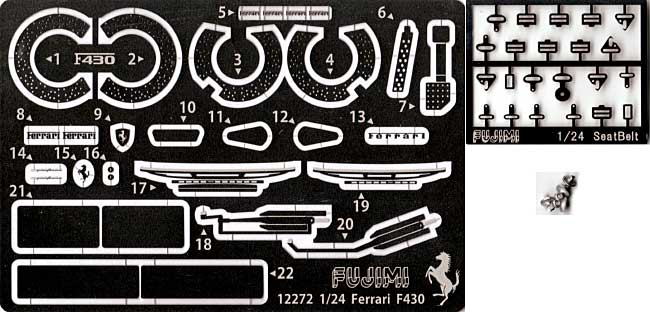 フェラーリ F430 純正フルオプション仕様 グレードアップパーツ付 プラモデル (フジミ 1/24 FRシリーズ （For Advanced Modelers） No.004) 商品画像_1