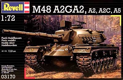 M48 A2GA2 /A2/A2C/A5 プラモデル (レベル 1/72 ミリタリー No.03170) 商品画像
