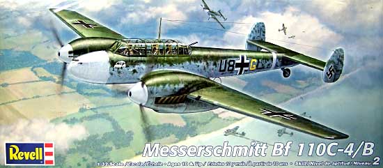 メッサーシュミット Bf110C-4/B プラモデル (レベル 1/32 Aircraft No.05523) 商品画像