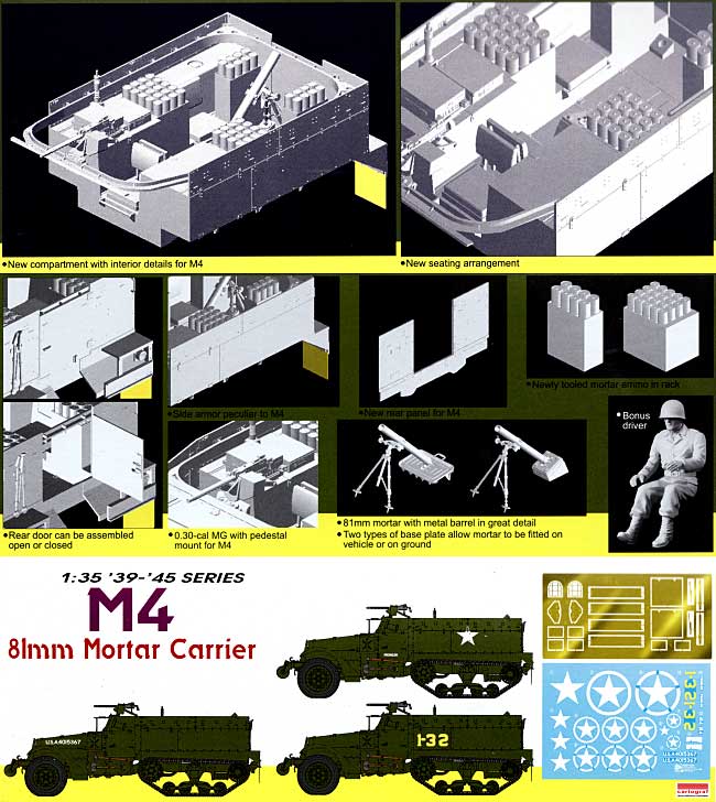 M4 81mm自走迫撃砲 プラモデル (サイバーホビー 1/35 AFV シリーズ （'39～'45 シリーズ） No.6361) 商品画像_1