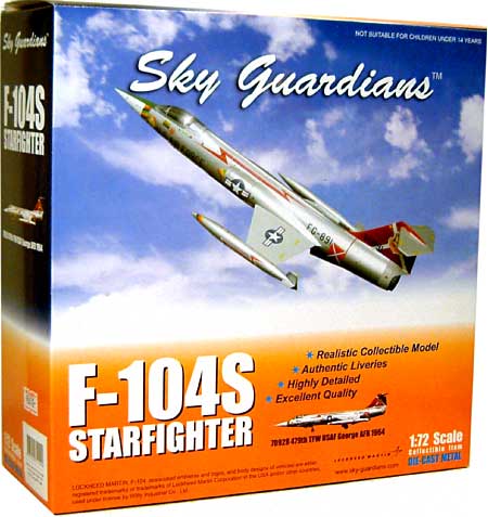 F-104S スターファイター 479th TFS USAF George AFB 1964 完成品 (ウイッティ・ウイングス 1/72 スカイ ガーディアン シリーズ （現用機） No.74129) 商品画像