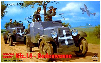 ドイツ Kfz.14 アドラー 4輪装甲無線車 1939年 プラモデル (RPM 1/72 ミリタリー No.72313) 商品画像