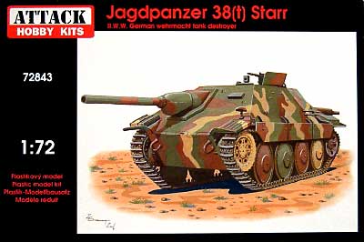 ドイツ 38(t） シュタール駆逐戦車 プラモデル (アタック 1/72 AFV シリーズ No.72843) 商品画像