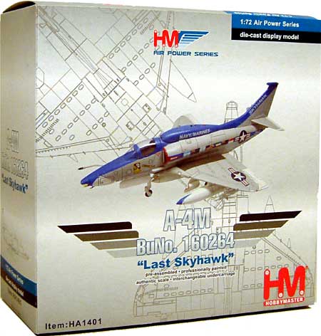 A-4M スカイホーク ラストスカイホーク 完成品 (ホビーマスター 1/72 エアパワー シリーズ （ジェット） No.HA1401) 商品画像