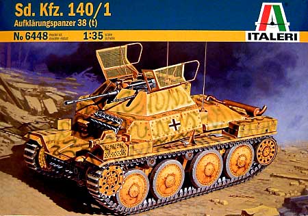 Sd.Kfz.140/1 38(t）偵察戦車 プラモデル (イタレリ 1/35 ミリタリーシリーズ No.6448) 商品画像