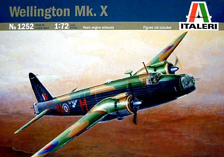 ビッカース ウェリントン Mk.X プラモデル (イタレリ 1/72 航空機シリーズ No.1252) 商品画像