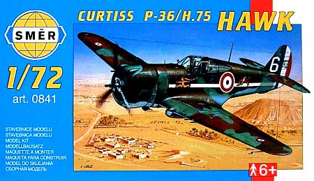 カーチス P-36/H.75 ホーク プラモデル (スメール 1/72 エアクラフト プラモデル No.0841) 商品画像